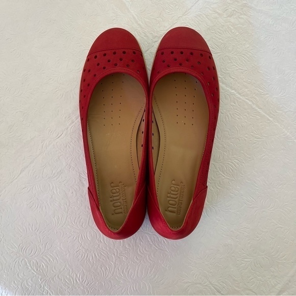 Hotter Comfort Concepts Livvy Red Leather Walking Shoe - Picture 3 of 13